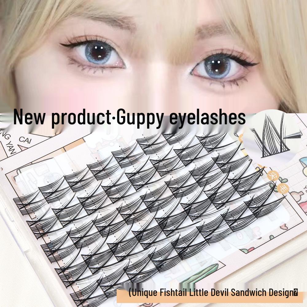 Natural Fishtail Faux Lashes - Peacock Style for a Loli Look, Easy Grafting
Natural Fishtail Faux Lashes - Peacock Style for a Loli Look, Easy Grafting