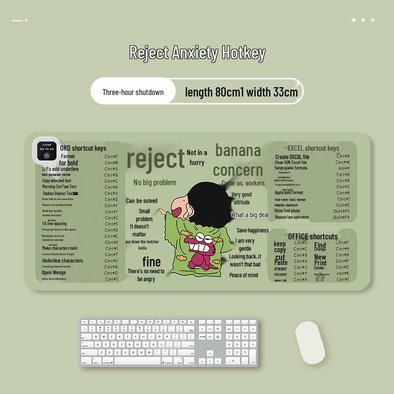 Winter Office Hand Warmer Desk Mat with Left-Side Switch and Shortcut Keys Happy Bear Shortcut 60*36cm
Winter Office Hand Warmer Desk Mat with Left-Side Switch and Shortcut Keys Happy Bear Shortcut 60*36cm