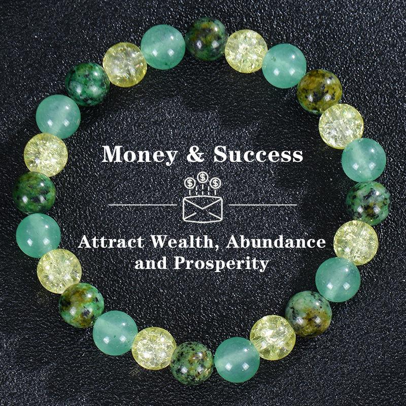 8mm Natural Stone Bracelet Green Beaded Elastic Adjustable Bracelet Lucky Positive Energy Bracelet Inspirational Gifts
8mm Natural Stone Bracelet Green Beaded Elastic Adjustable Bracelet Lucky Positive Energy Bracelet Inspirational Gifts