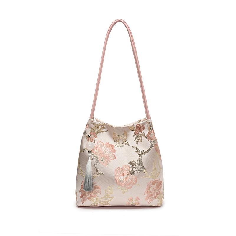 Cute New Chinese Style Flower Bucket Bag Large Capacity Handbag Embroidery Shoulder Bag Coin Purse Butterfly Girls Shopper Totes
Cute New Chinese Style Flower Bucket Bag Large Capacity Handbag Embroidery Shoulder Bag Coin Purse Butterfly Girls Shopper Totes