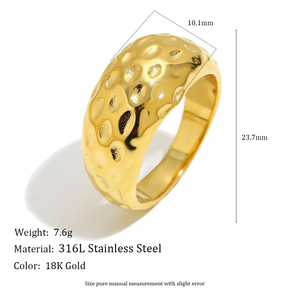 MamacitaSlay 316L Stainless Steel Hammer Patterned Ring 18K Gold Plated Waterproof Jewelry Women s Simple High Quality Ring Gift 7 золотий
MamacitaSlay 316L Stainless Steel Hammer Patterned Ring 18K Gold Plated Waterproof Jewelry Women s Simple High Quality Ring Gift 7 золотий