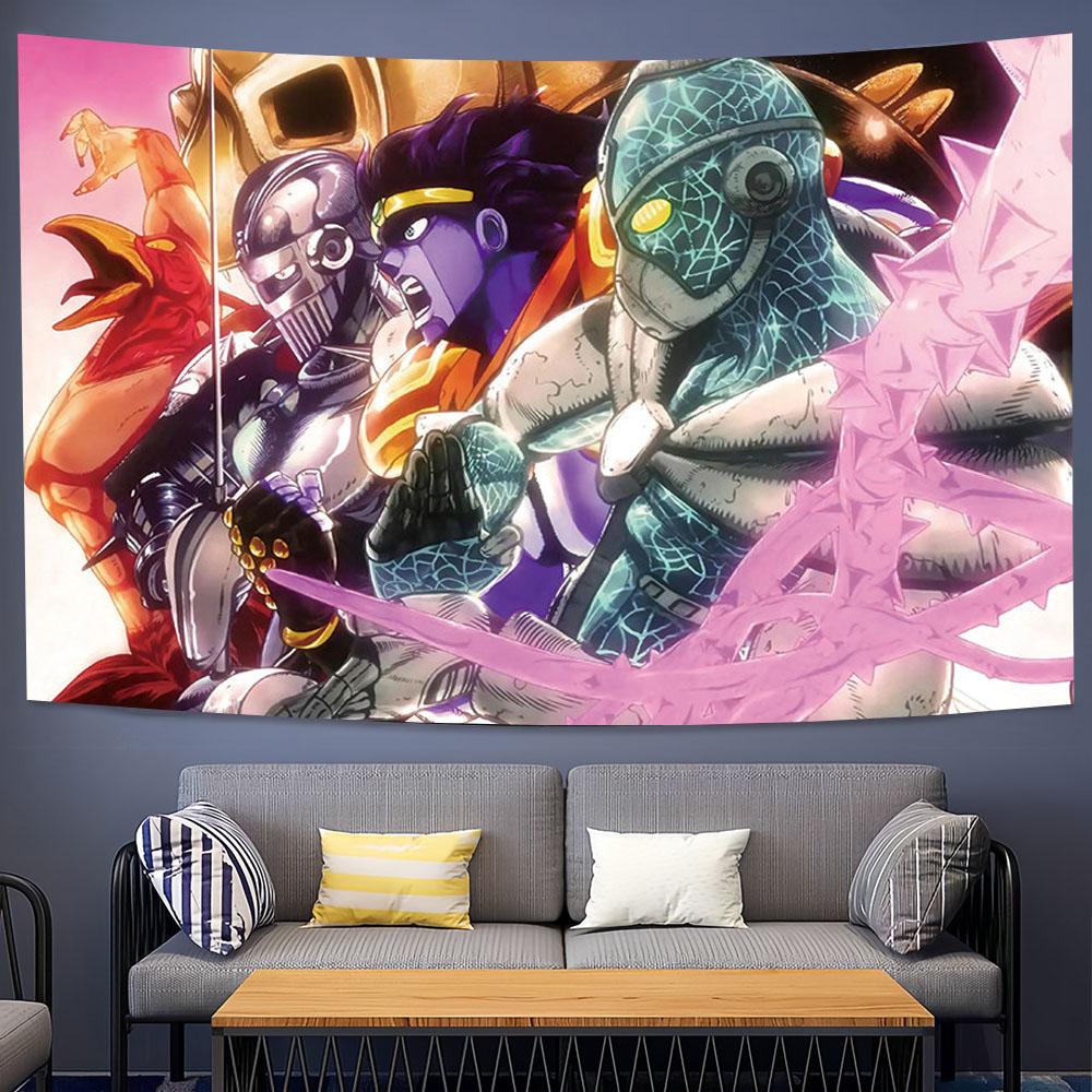 Тканевое панно с тематикой аниме JoJo s Bizarre Adventure, Хиппи-настенный декор, Эстетичное украшение стены для общежития, спальни 74x94cm(29x37in)
Тканевое панно с тематикой аниме JoJo s Bizarre Adventure, Хиппи-настенный декор, Эстетичное украшение стены для общежития, спальни 74x94cm(29x37in)
