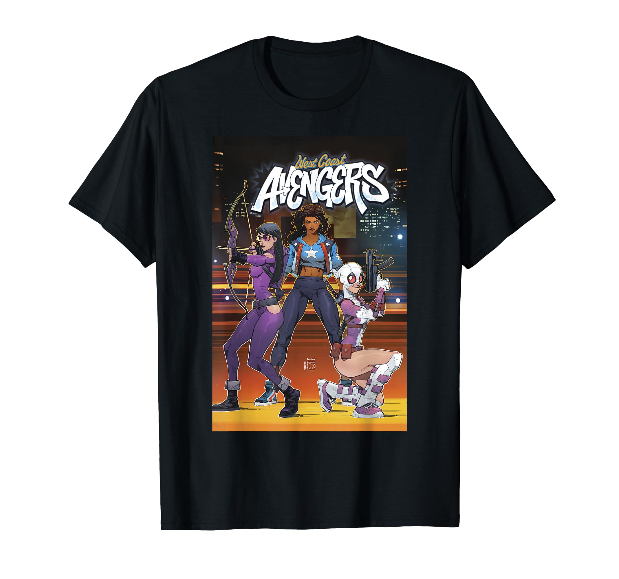 Marvel Comixology West Coast Avengers Comic Book Cover #8 T-Shirt чёрный
Marvel Comixology West Coast Avengers Comic Book Cover #8 T-Shirt чёрный