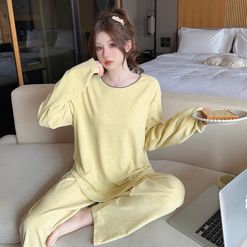 Женская модальная пижама с нагрудными вкладышами - Длинный рукав, Длинные брюки, Повседневный свободный крой для весны, осени, зимы XL
Женская модальная пижама с нагрудными вкладышами - Длинный рукав, Длинные брюки, Повседневный свободный крой для весны, осени, зимы XL