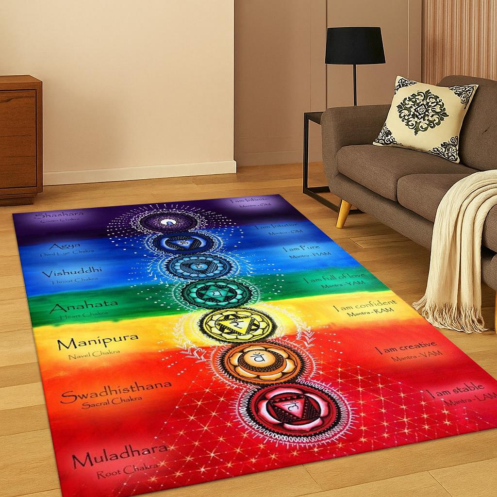 Tappeto da meditazione yoga arcobaleno 7 chakra per divano del soggiorno, decorazione zerbino per camera da letto di casa 40x60cm
Tappeto da meditazione yoga arcobaleno 7 chakra per divano del soggiorno, decorazione zerbino per camera da letto di casa 40x60cm