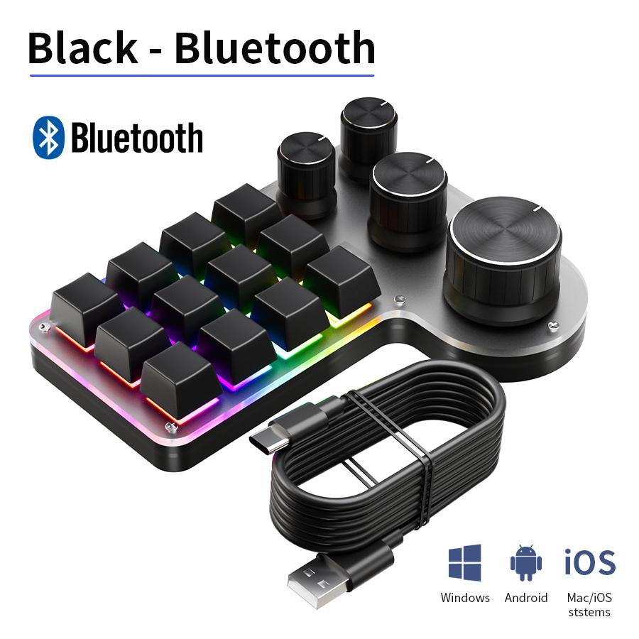 Програмована Кастомна Макро Клавіатура Bluetooth Дротова RGB 12 Клавіш 4 Поворотні Ручки Клавіатури Для Ігор Макропад Механічний Hotswap
Програмована Кастомна Макро Клавіатура Bluetooth Дротова RGB 12 Клавіш 4 Поворотні Ручки Клавіатури Для Ігор Макропад Механічний Hotswap