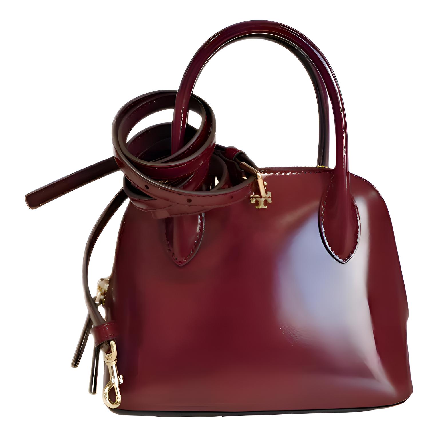 Tory Burch Emerson Brand Micro Logo Detachable Shoulder Strap Patent Leather Shell Bag Mini Women Handbags Burgundy 159532-627 Basic Set (Bag+Dust Bag)
Tory Burch Emerson Brand Micro Logo Detachable Shoulder Strap Patent Leather Shell Bag Mini Women Handbags Burgundy 159532-627 Basic Set (Bag+Dust Bag)