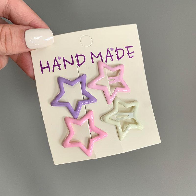 New Macaron Color Hair Clips - Cute Star & Heart Designs for Women and Girls
New Macaron Color Hair Clips - Cute Star & Heart Designs for Women and Girls