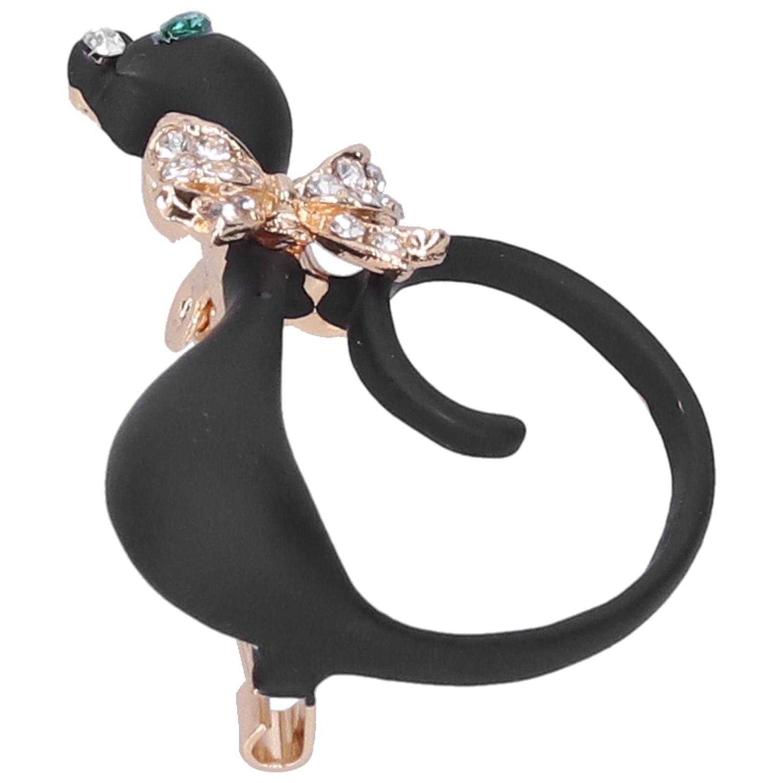 Brooch Pin Diamante Cat Animal Pattern Lapel Pin AllMatch Party Corsage Accessories 2135(Black )
Brooch Pin Diamante Cat Animal Pattern Lapel Pin AllMatch Party Corsage Accessories 2135(Black )
