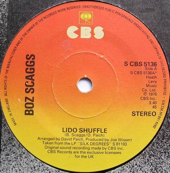 7inch Record BOZ SCAGGS Lido Shuffle SCBS5136 CBS 1977 UK Rock Used
7inch Record BOZ SCAGGS Lido Shuffle SCBS5136 CBS 1977 UK Rock Used