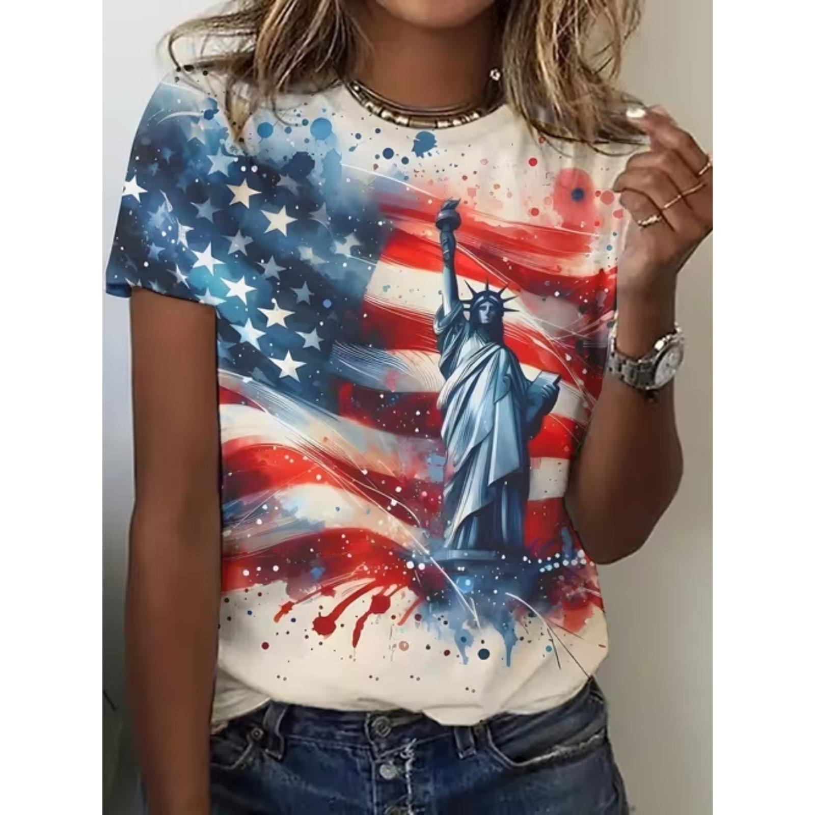 Fashion Women National Flag Print T Shirt Funny Casual O-neck Short Sleeves T-shirt Summer Female Tee Shirt 8XL бежевий
Fashion Women National Flag Print T Shirt Funny Casual O-neck Short Sleeves T-shirt Summer Female Tee Shirt 8XL бежевий
