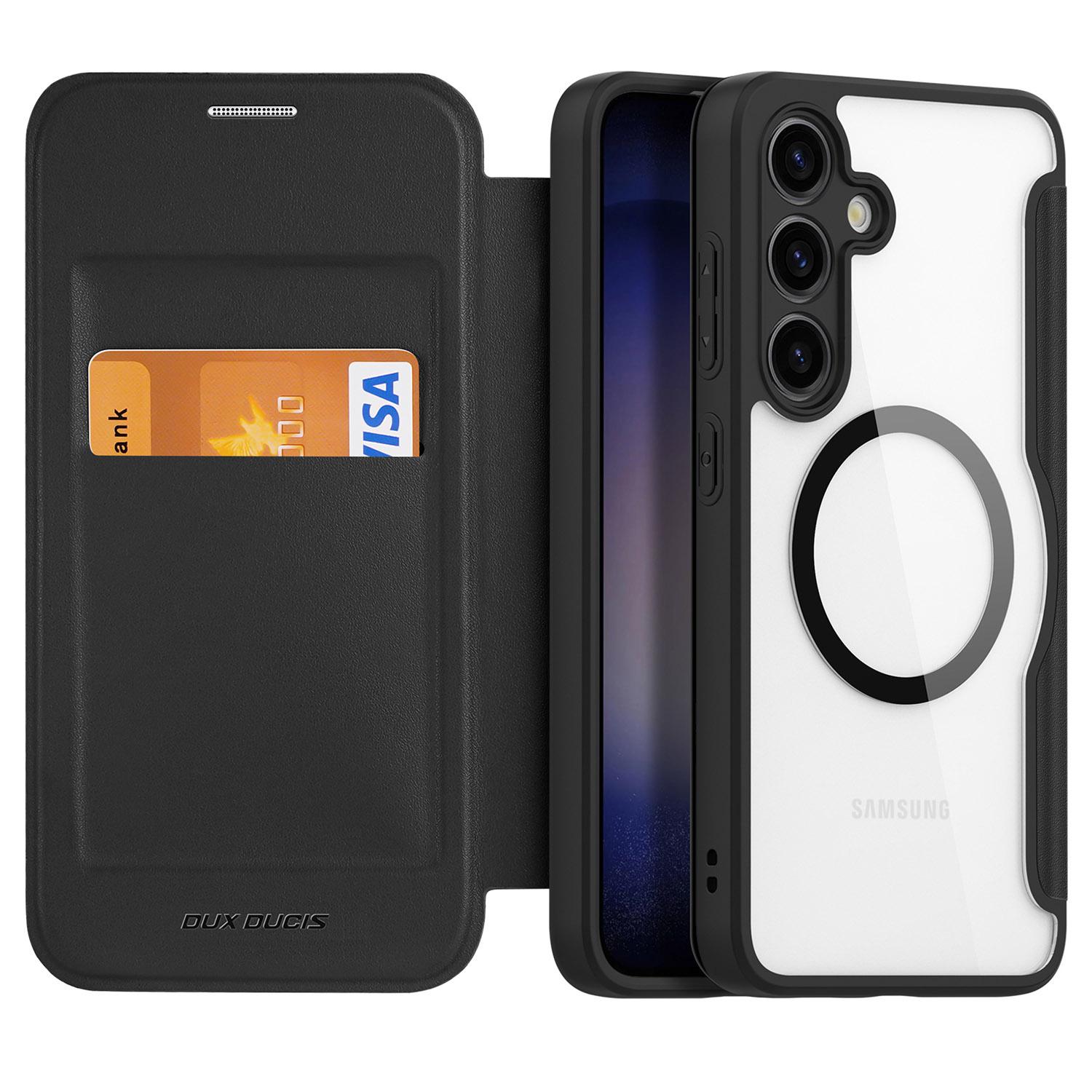 For Samsung Galaxy S24+ Leather Case DUX DUCIS Skin X Pro Series Flip Cover Compatible with MagSafe Black
For Samsung Galaxy S24+ Leather Case DUX DUCIS Skin X Pro Series Flip Cover Compatible with MagSafe Black