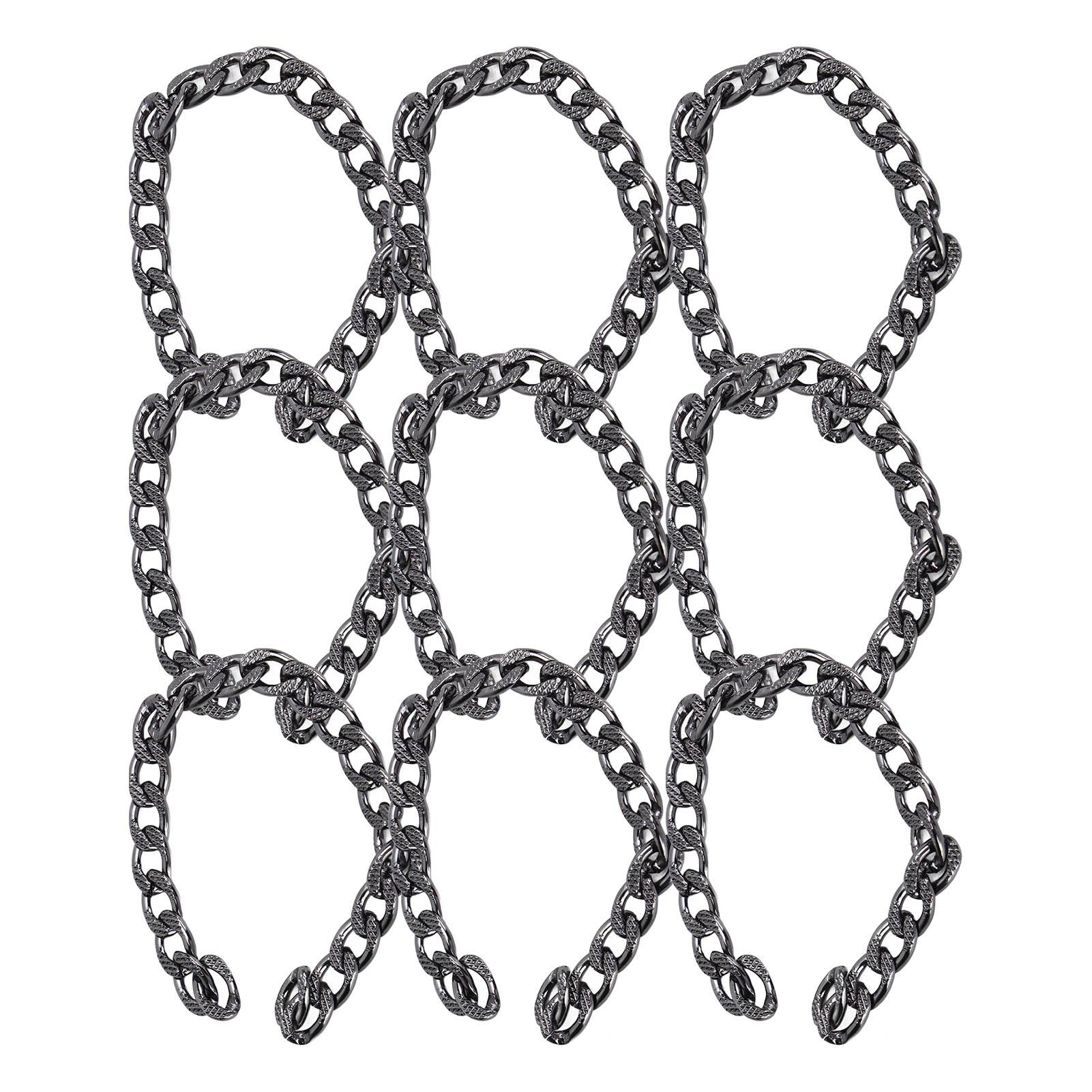 10m Aluminum Curb Chain Elegant Rust Resistant Metal Curb Chains for Necklaces Jewelry Making DIY Crafts Silver Black
10m Aluminum Curb Chain Elegant Rust Resistant Metal Curb Chains for Necklaces Jewelry Making DIY Crafts Silver Black