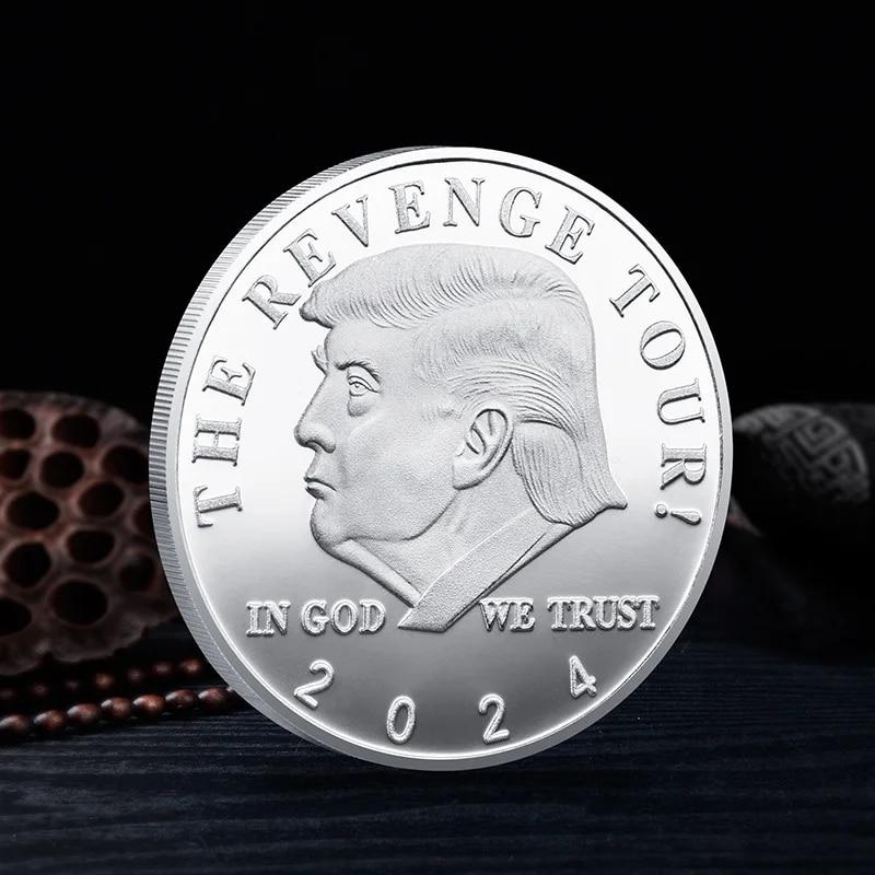 Мода THE REVENGE TOUR Позолоченная серебряная золотая монета Дональда Трампа Президент Дональд Трамп Новый памятный ОРЕЛ 2024 года
Мода THE REVENGE TOUR Позолоченная серебряная золотая монета Дональда Трампа Президент Дональд Трамп Новый памятный ОРЕЛ 2024 года