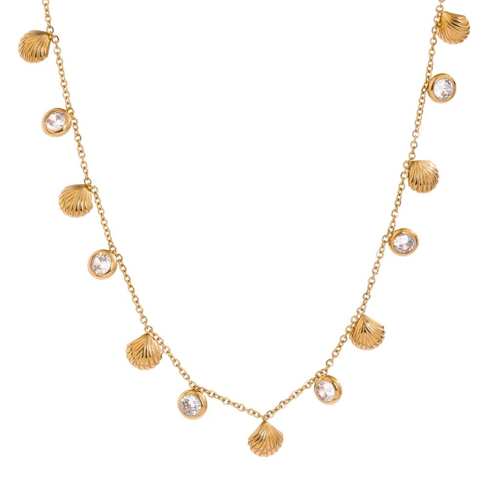 Yhpup New Colorful Cubic Zirconia Chain Necklace Stainless Steel Fashion Collar Necklace Jewelry for Women Bijoux Femme Gift
Yhpup New Colorful Cubic Zirconia Chain Necklace Stainless Steel Fashion Collar Necklace Jewelry for Women Bijoux Femme Gift