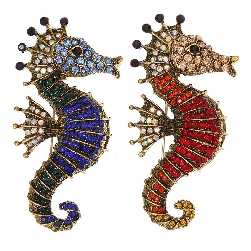 Sparkling Rhinestone Seahorse Brooches Sea Animal Office Casual Brooch Pins Corsage
Sparkling Rhinestone Seahorse Brooches Sea Animal Office Casual Brooch Pins Corsage
