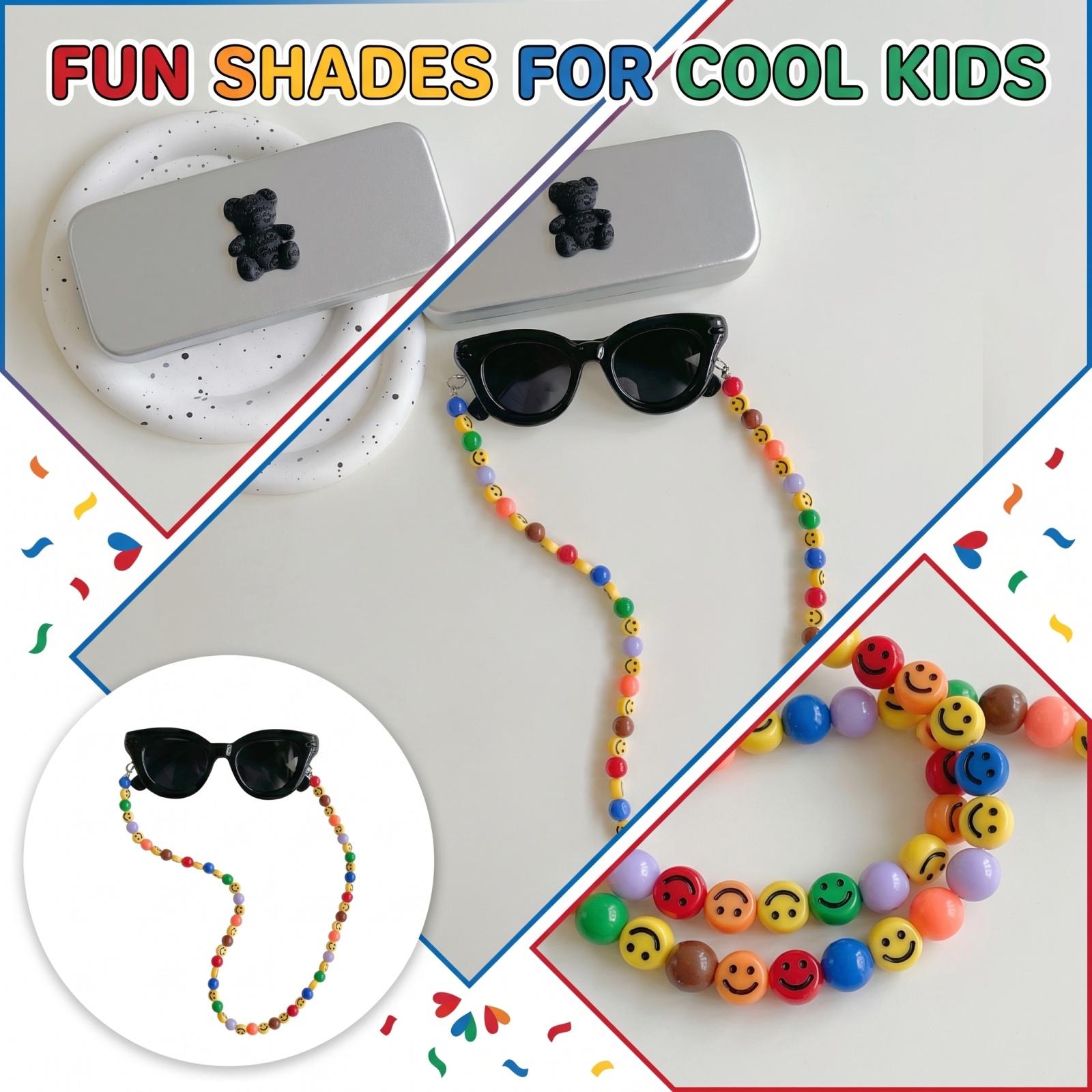 3 Piece Kids Sunglasses Set with Protective Case and Beaded Strap Durable Frame UV Protection Lightweight Design Suitable for Outdoor Activities one size чёрный
3 Piece Kids Sunglasses Set with Protective Case and Beaded Strap Durable Frame UV Protection Lightweight Design Suitable for Outdoor Activities one size чёрный