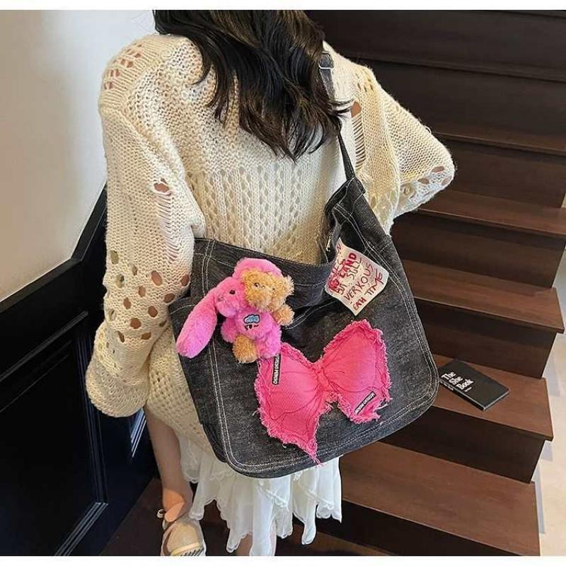 Small Crowd Sweet Cool Hot Girl Canvas Bag Women s Pink Casual Denim Student Party Cross-slung Commuter Trendy 41x10x33 single package чорний
Small Crowd Sweet Cool Hot Girl Canvas Bag Women s Pink Casual Denim Student Party Cross-slung Commuter Trendy 41x10x33 single package чорний