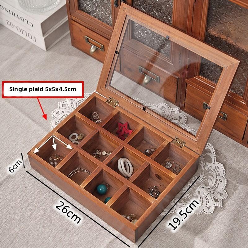 Wood Jewelry Divided Compartment Organizer Box Ring Earrings Storage Boxes Bracelets Jewelry Display Rack Necklace Trinket Cases
Wood Jewelry Divided Compartment Organizer Box Ring Earrings Storage Boxes Bracelets Jewelry Display Rack Necklace Trinket Cases