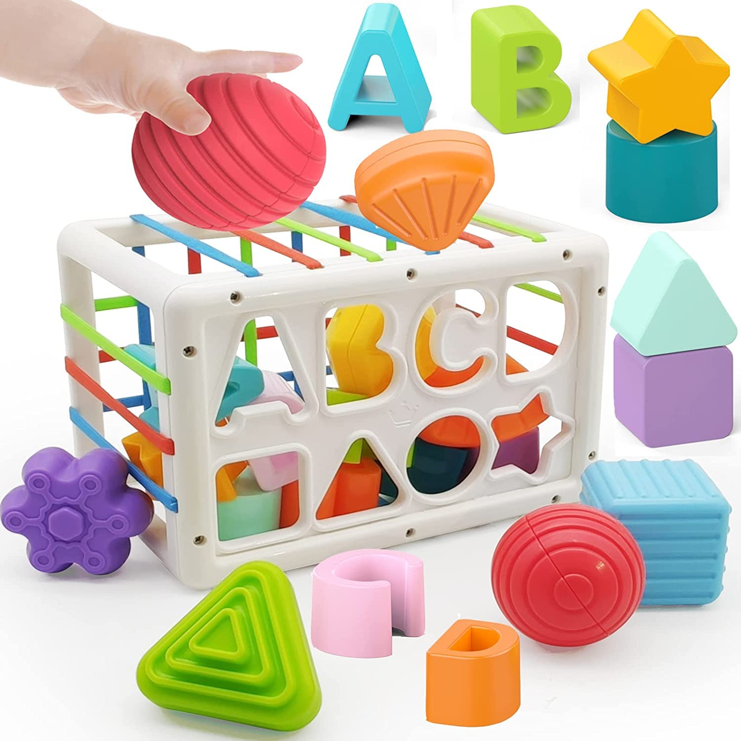 REMOKING Baby Toy, Educational Toy, Shape Matching Toy, Educational Toy, Fingertip Development, Blocks, Shape Recognition, Color Recognition, Sensory
REMOKING Baby Toy, Educational Toy, Shape Matching Toy, Educational Toy, Fingertip Development, Blocks, Shape Recognition, Color Recognition, Sensory