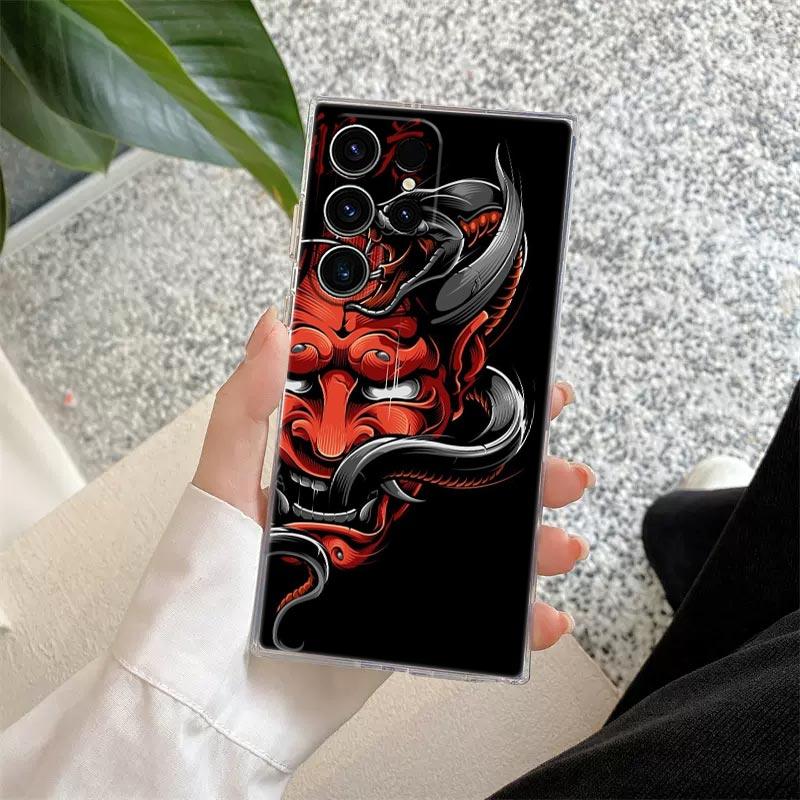 Samurai Hannya Mask Ghost Tattoo Phone Case S25Ultra For Samsung Galaxy S25 S24 S23 S21 Ultra S20 FE S22 Plus A55 5G Clear Cover For Galaxy S25 Plus
Samurai Hannya Mask Ghost Tattoo Phone Case S25Ultra For Samsung Galaxy S25 S24 S23 S21 Ultra S20 FE S22 Plus A55 5G Clear Cover For Galaxy S25 Plus