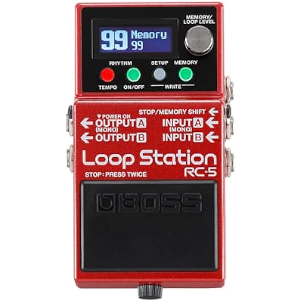 BOSS Boss Loop Station Looper RC-5 Compact Stereo Compatible Up to 13 Hours Recording Effector Gu...
BOSS Boss Loop Station Looper RC-5 Compact Stereo Compatible Up to 13 Hours Recording Effector Gu...