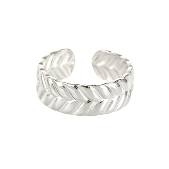 Thumb Ring Retro Leaf Shape Adjustable Opening Design Finger Ring Anti-Oxidation Stainless Steel Finger срібний
Thumb Ring Retro Leaf Shape Adjustable Opening Design Finger Ring Anti-Oxidation Stainless Steel Finger срібний
