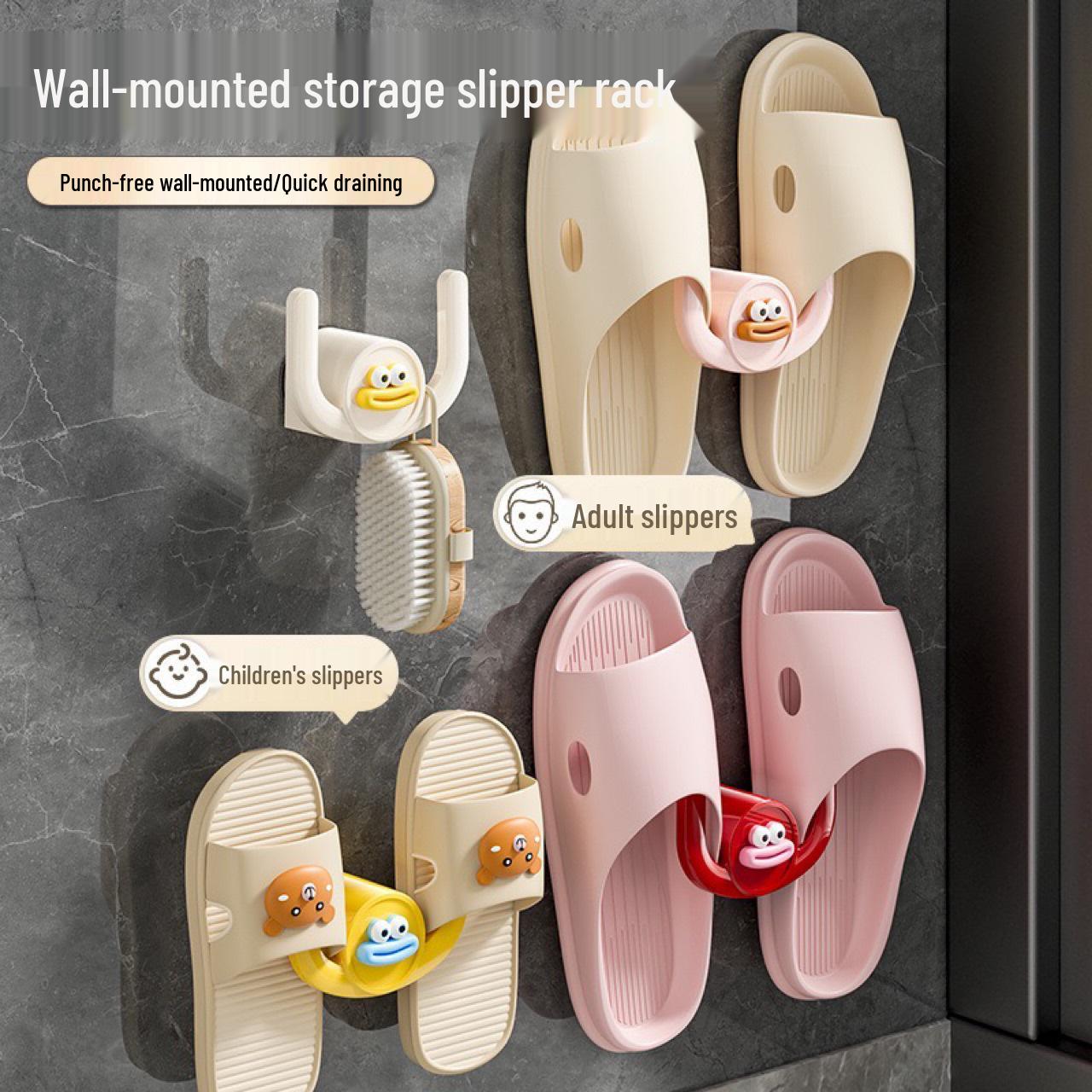 Playful Sausage-Mouth Punch-Free Bathroom Hook and Slipper Rack
Playful Sausage-Mouth Punch-Free Bathroom Hook and Slipper Rack