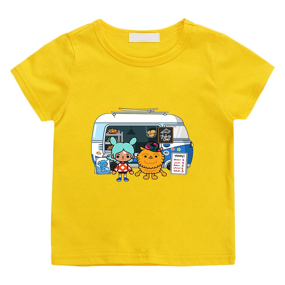Toca Boca World Cartoon Print T-shirts 100% Cotton Fashion Manga Comic Short Sleeve Cute Boys Girls O-Neck Kids Tees Summer 160 жовтий
Toca Boca World Cartoon Print T-shirts 100% Cotton Fashion Manga Comic Short Sleeve Cute Boys Girls O-Neck Kids Tees Summer 160 жовтий