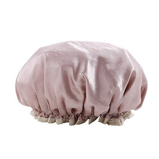 Solid Color Double Layer Waterproof Shower Cap for Women шампанського
Solid Color Double Layer Waterproof Shower Cap for Women шампанського