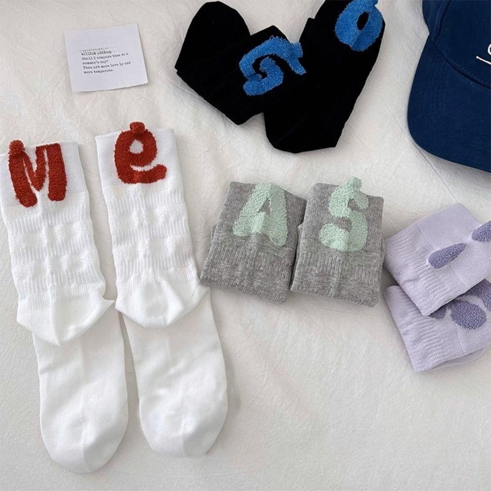 Asymmetric Cotton Mid-calf Socks Simple Women Tube Socks Soft Printing Socks Girl чорний
Asymmetric Cotton Mid-calf Socks Simple Women Tube Socks Soft Printing Socks Girl чорний