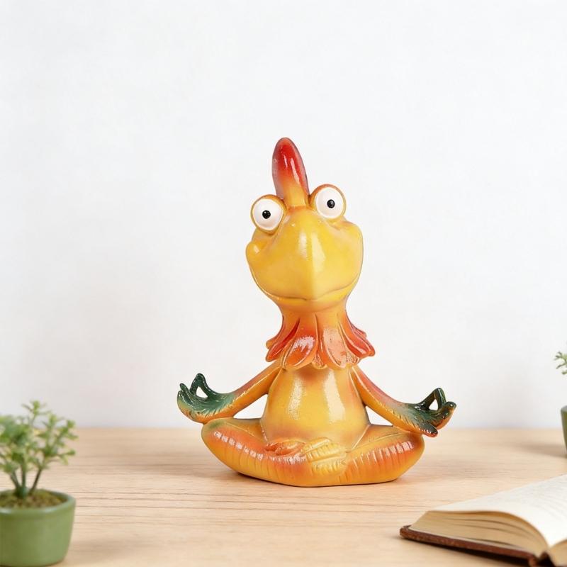 Funny Cartoon Meditating Rooster Figurine Resin Animal Statue For Home Office Desk Or Garden Decoration CN
Funny Cartoon Meditating Rooster Figurine Resin Animal Statue For Home Office Desk Or Garden Decoration CN