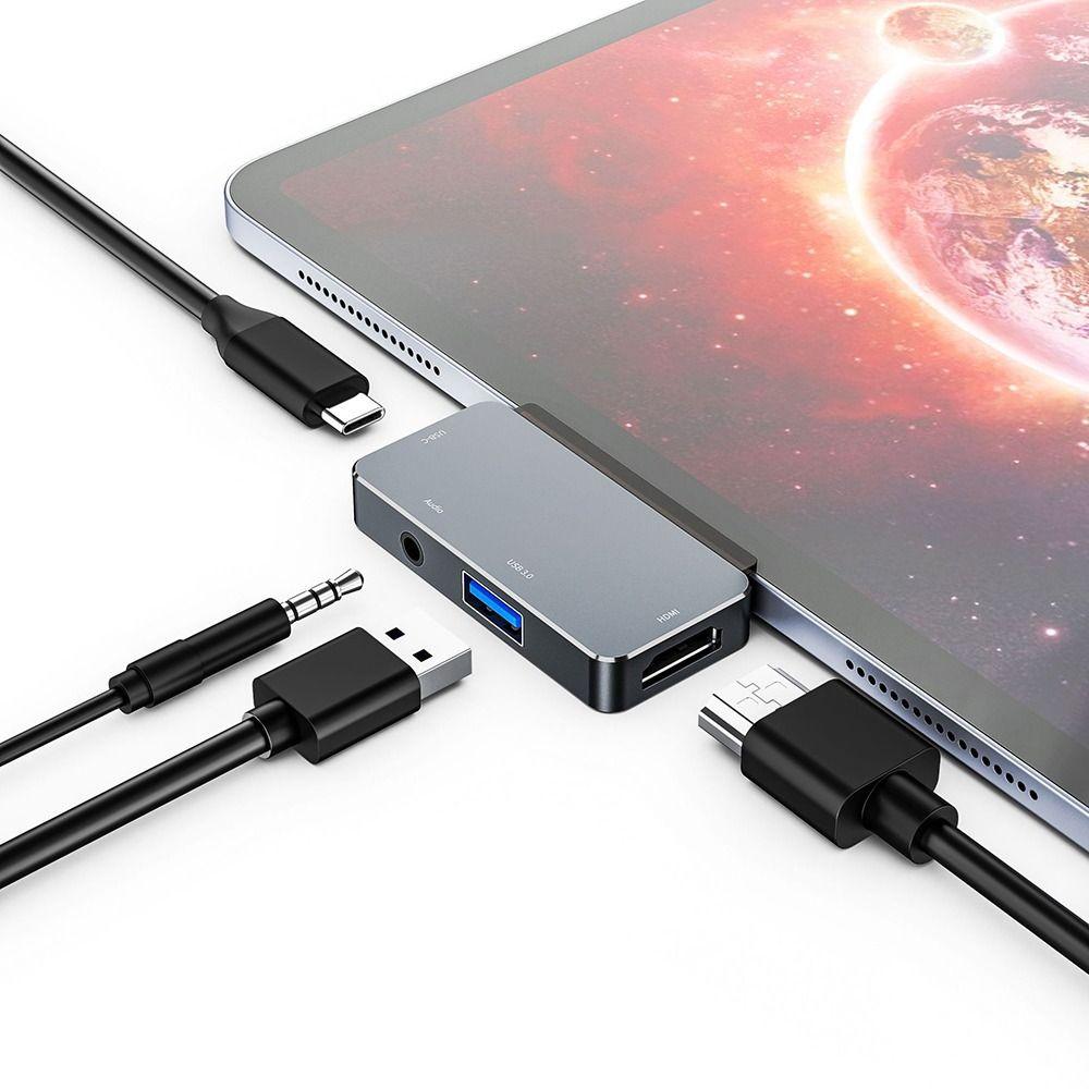Высокоскоростной разветвитель Type-C, HDMI-совместимый многопортовый адаптер, портативный ПК, USB 3.0-концентратор для iPad
Высокоскоростной разветвитель Type-C, HDMI-совместимый многопортовый адаптер, портативный ПК, USB 3.0-концентратор для iPad