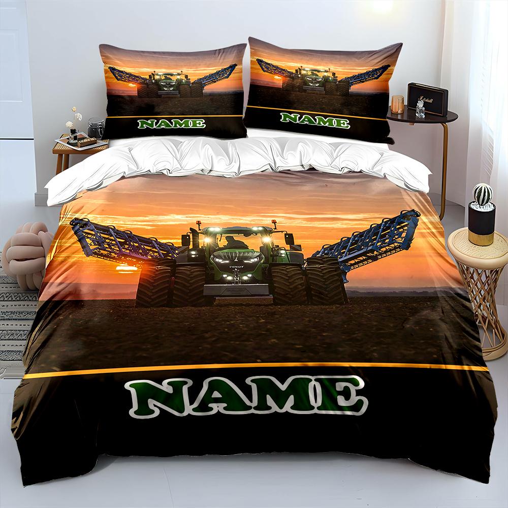 3Pc Name Custom Quilt Cover Tractor Print 1Duvet Cover 2 Pillowcases Adult Children Bedding Set Luxury Bed Comforter Set EU Twin 135X200cm
3Pc Name Custom Quilt Cover Tractor Print 1Duvet Cover 2 Pillowcases Adult Children Bedding Set Luxury Bed Comforter Set EU Twin 135X200cm