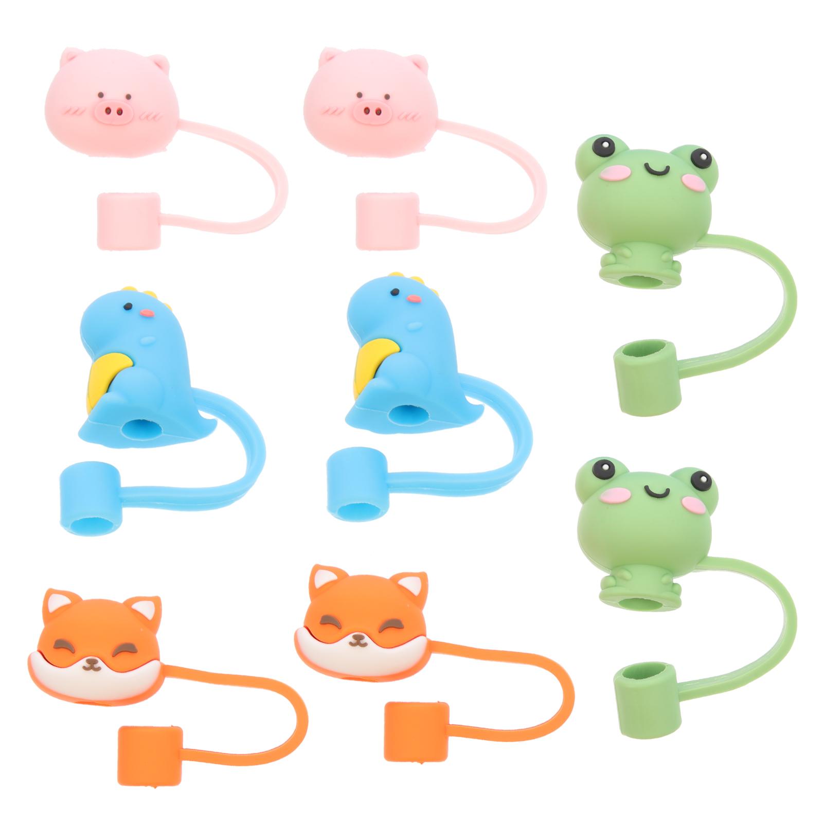 8 Pcs Suckers Silicone Straw Top Cap Covers Suction Cups Tips Protector Hat Cute Topper
8 Pcs Suckers Silicone Straw Top Cap Covers Suction Cups Tips Protector Hat Cute Topper