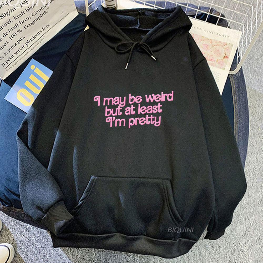 I May Be Weird Barbenheimer Hot Pink Print Hoodie Unisex Casual Sweatshirts Loose Fleece Fashion Long Sleeve Pullovers
I May Be Weird Barbenheimer Hot Pink Print Hoodie Unisex Casual Sweatshirts Loose Fleece Fashion Long Sleeve Pullovers