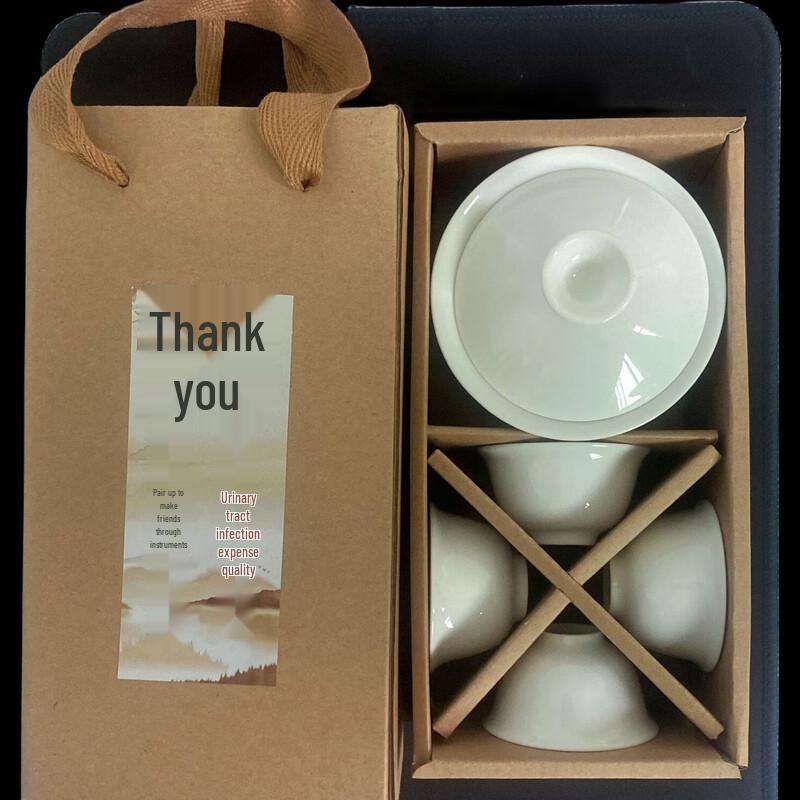 Xiao Yue Ya Ceramic Gaiwan Tea Set
Xiao Yue Ya Ceramic Gaiwan Tea Set