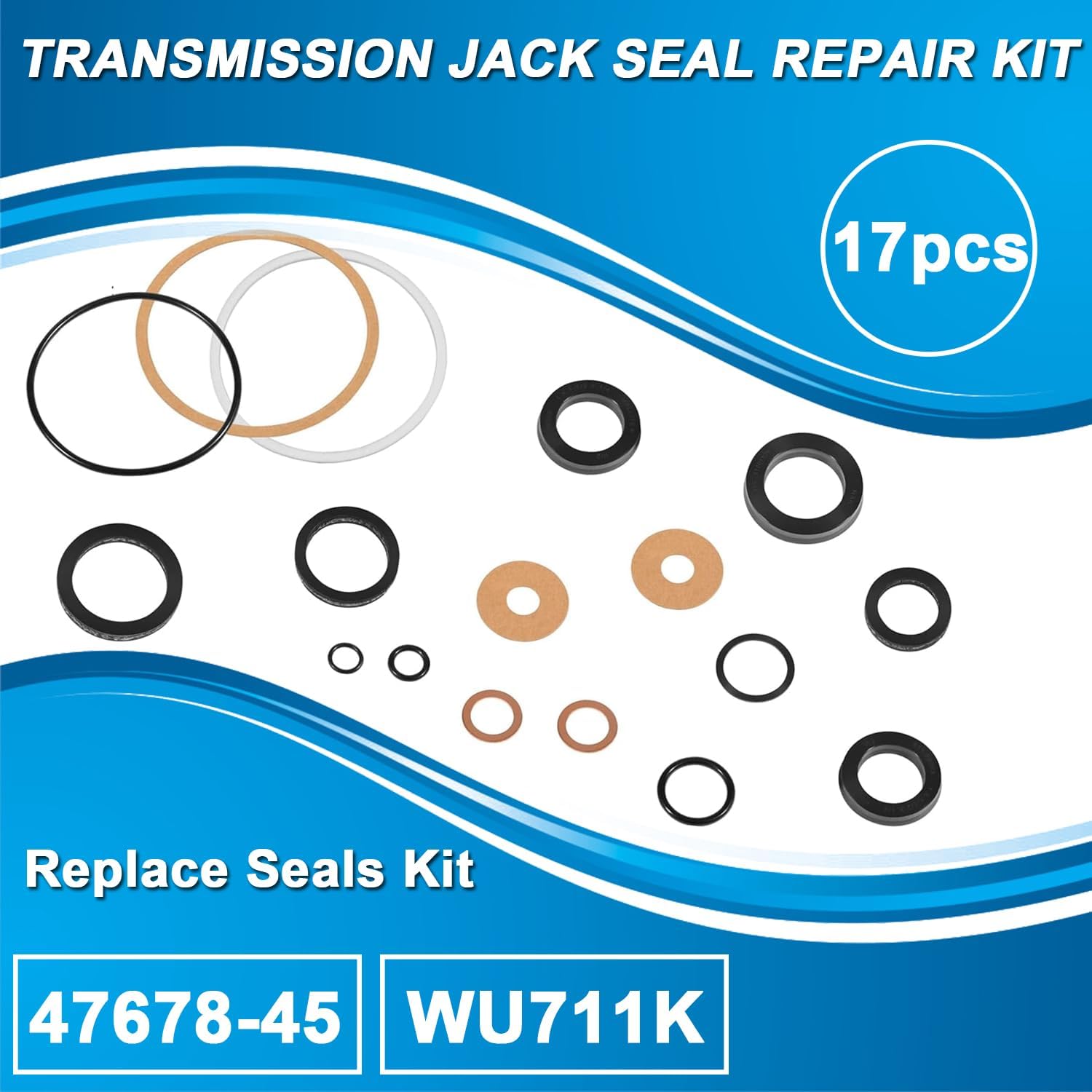 Transmission Jack Seal Repair Kit replacement for 47678-45 & WU711K,Repair Rebuild Kit for Wudel 711/OTC 1789 High Lift Transmission
Transmission Jack Seal Repair Kit replacement for 47678-45 & WU711K,Repair Rebuild Kit for Wudel 711/OTC 1789 High Lift Transmission