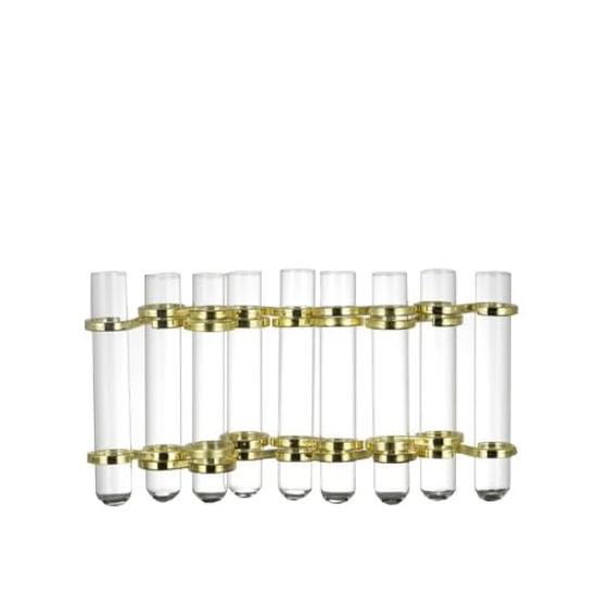 Dulton Link Tube Base, Gold, Test Tube Glass Vase for Flowers, Height 150mm, Width 65-310mm, Depth 35mm, CH03-V76GD
Dulton Link Tube Base, Gold, Test Tube Glass Vase for Flowers, Height 150mm, Width 65-310mm, Depth 35mm, CH03-V76GD