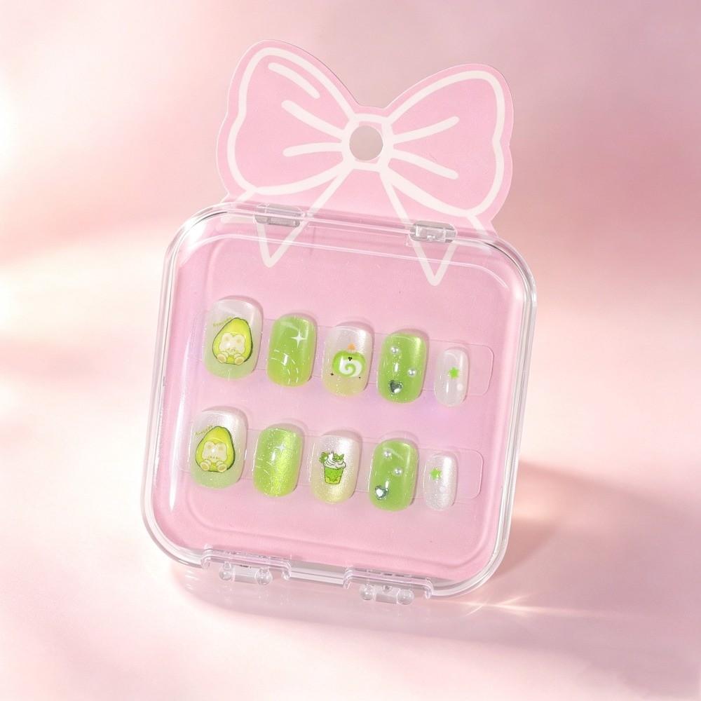 Short Press On Nails Detachable Nail Tips New Children Wearing Nails For Girls Students 5
Short Press On Nails Detachable Nail Tips New Children Wearing Nails For Girls Students 5