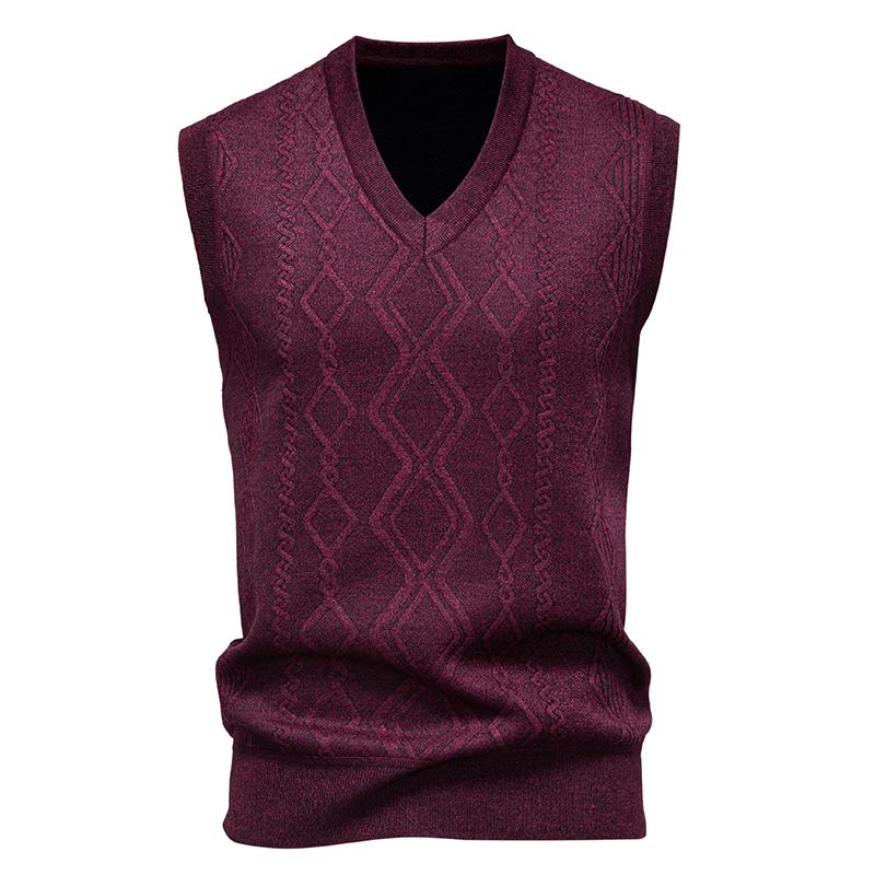 2025 Autumn Men Knitted Vest Sleeveless Pullover Men Sweater Vest Mens Casual Waistcoat Male Jumpers Striped Sweater Vests L вина червоного кольору
2025 Autumn Men Knitted Vest Sleeveless Pullover Men Sweater Vest Mens Casual Waistcoat Male Jumpers Striped Sweater Vests L вина червоного кольору