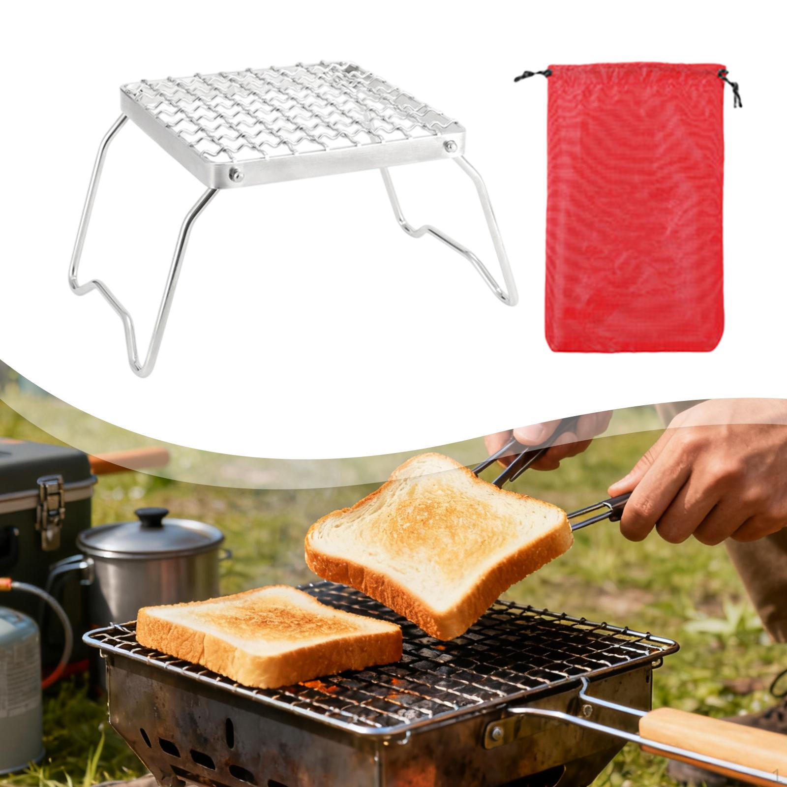 Походный гриль Складной костровой Портативный со складными ножками Подставка Решетка из нержавеющей стали для барбекю
Походный гриль Складной костровой Портативный со складными ножками Подставка Решетка из нержавеющей стали для барбекю