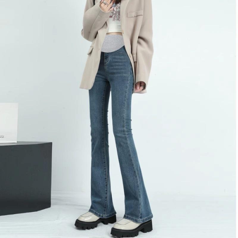 Утягивающие джинсы для беременных с высокой талией и эластичным клешем - модели весна/осень 2X Large
Утягивающие джинсы для беременных с высокой талией и эластичным клешем - модели весна/осень 2X Large