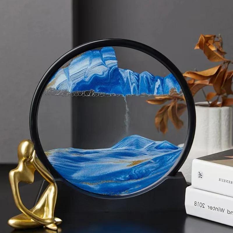 5/7/12 дюймов 3D Quicksand Art Picture Round Glass Liquid Sandwatch Deep Sea Sandscape Sandglass Creative Sand Clock Home Decor 7 inch(18x19cm) синий
5/7/12 дюймов 3D Quicksand Art Picture Round Glass Liquid Sandwatch Deep Sea Sandscape Sandglass Creative Sand Clock Home Decor 7 inch(18x19cm) синий