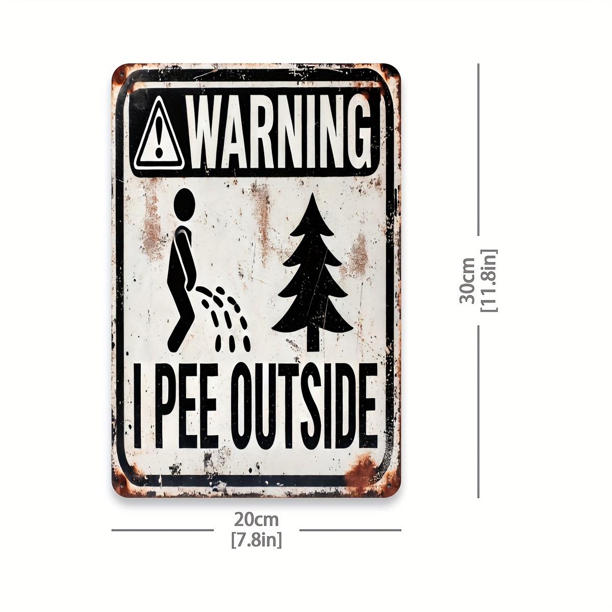 Vintage Iron Warning Sign I PEE OUTSIDE - Rustic Garden, Farmhouse & Outdoor Decor - Wall-Mounted Humorous Novelty Plaque 20x30cm(7.8x11.8inch)
Vintage Iron Warning Sign I PEE OUTSIDE - Rustic Garden, Farmhouse & Outdoor Decor - Wall-Mounted Humorous Novelty Plaque 20x30cm(7.8x11.8inch)