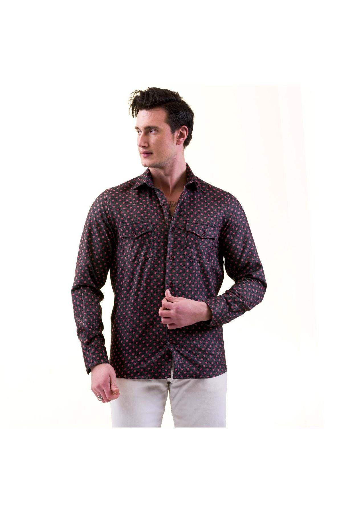 Men s Plus Size Plus Size Shirt Black with Red Polka Dots Herringbone Wool Winter Pocket Detailed Western Slim Fit Shirt 2XL
Men s Plus Size Plus Size Shirt Black with Red Polka Dots Herringbone Wool Winter Pocket Detailed Western Slim Fit Shirt 2XL