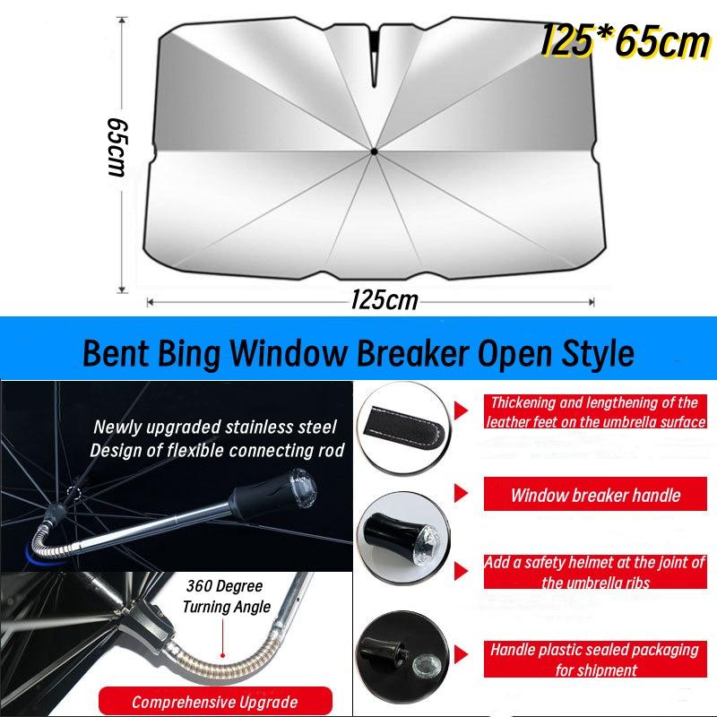 Upgraded Car Bend Tube Window Breaker Handle Sunshade Suitable for Eight Sizes of Sunshades for Various Models Such As Tesla MPV
Upgraded Car Bend Tube Window Breaker Handle Sunshade Suitable for Eight Sizes of Sunshades for Various Models Such As Tesla MPV
