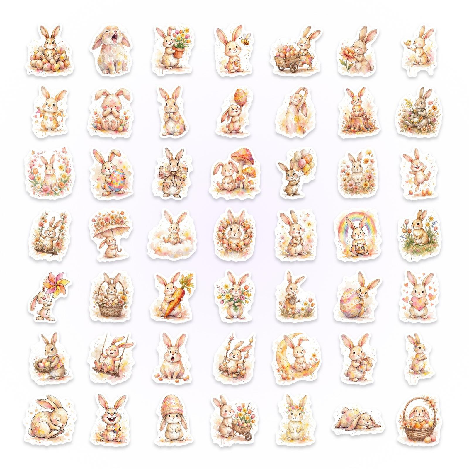 50 Watercolor Cute Rabbit Egg Resurrection Holiday Sticker Water Cup Luggage Waterproof Sticker
50 Watercolor Cute Rabbit Egg Resurrection Holiday Sticker Water Cup Luggage Waterproof Sticker