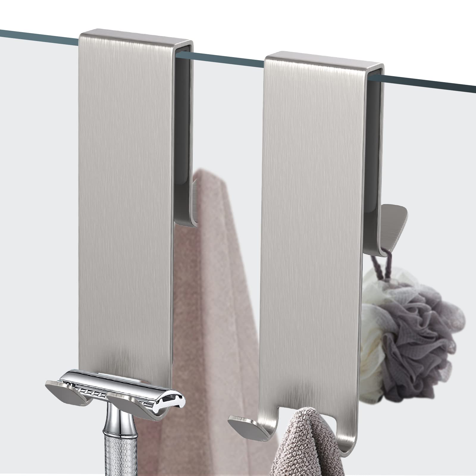 YNOBUN Stainless Steel Shower Razor No Drilling Easy Suitable for Glass Shower Organize Your Save Razor Holder of Hooks, Required, Heavy-Duty
YNOBUN Stainless Steel Shower Razor No Drilling Easy Suitable for Glass Shower Organize Your Save Razor Holder of Hooks, Required, Heavy-Duty