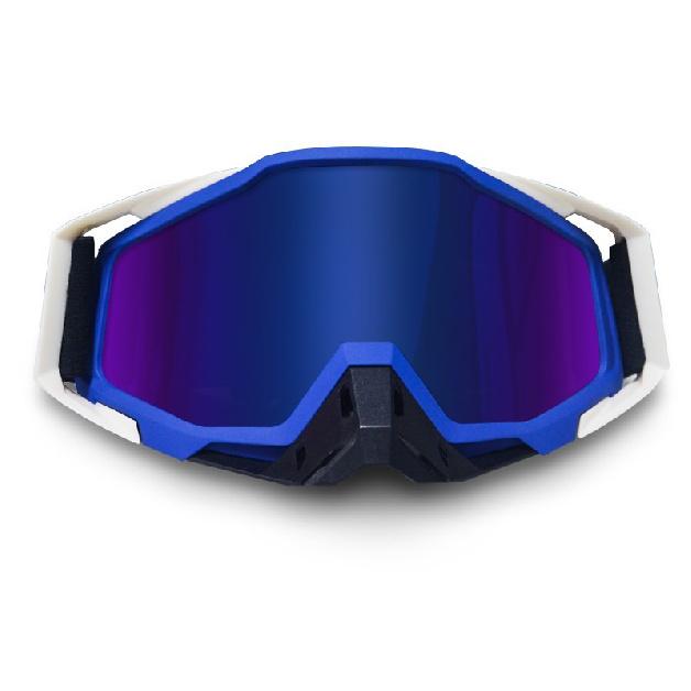Cycling goggles, motorcycle dustproof glasses, windproof ski goggles, color-changing lenses, UV protection, windproof style White and blue frame+Blue
Cycling goggles, motorcycle dustproof glasses, windproof ski goggles, color-changing lenses, UV protection, windproof style White and blue frame+Blue